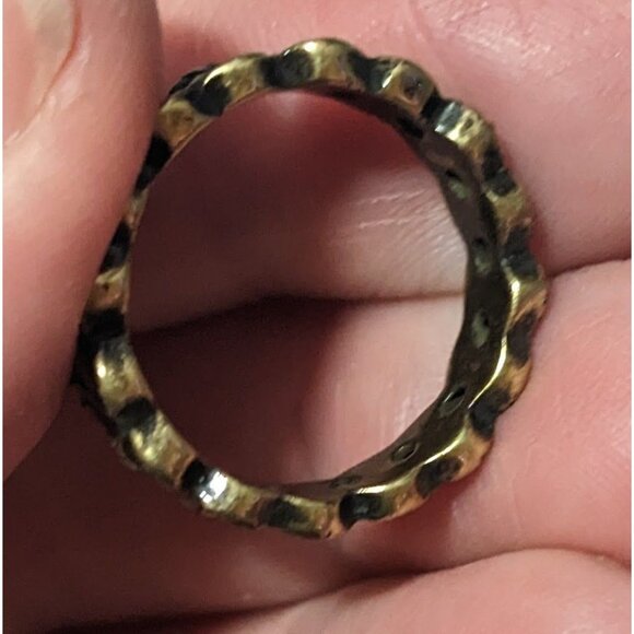 Elven Leaf Fantasy Gold Tone Costume Ring Size 6 - Picture 14 of 14